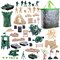 Juvale 100-Piece Army Men Toy Soldiers Playset for Boys Ages 8-14 – Small Plastic Action Figures, Military Battlefield Fort Accessories, Tanks